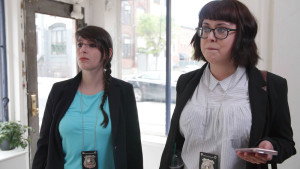 L-R: Brittany Tomkin and Jorja Hudson play MYRTLE AND WILLOUGHBY, the eponymous pair that comprise Brooklyn's "Millennial Crimes Unit" in the seven episode comedy series.